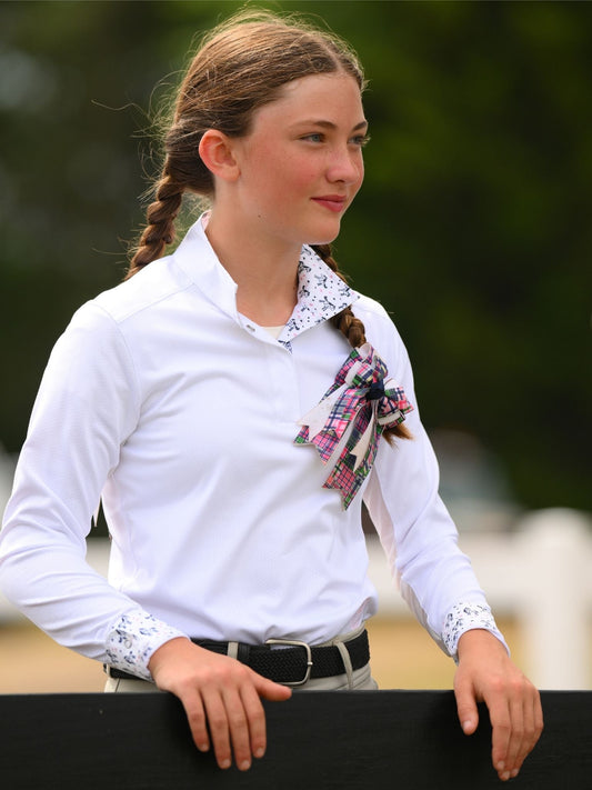 Unicorns Girls Talent Yarn Straight Collar Long Sleeve Show Shirt