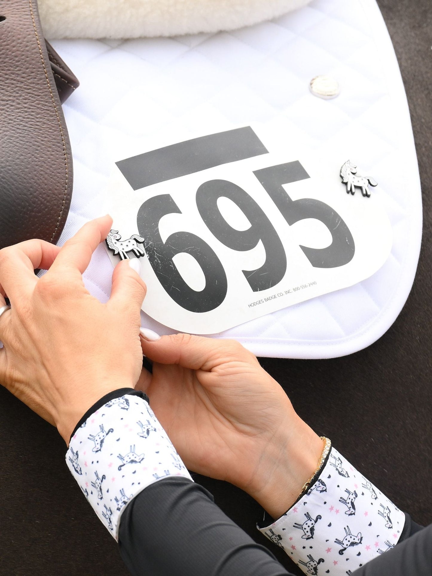 Unicorns Girls Talent Yarn Straight Collar Long Sleeve Show Shirt