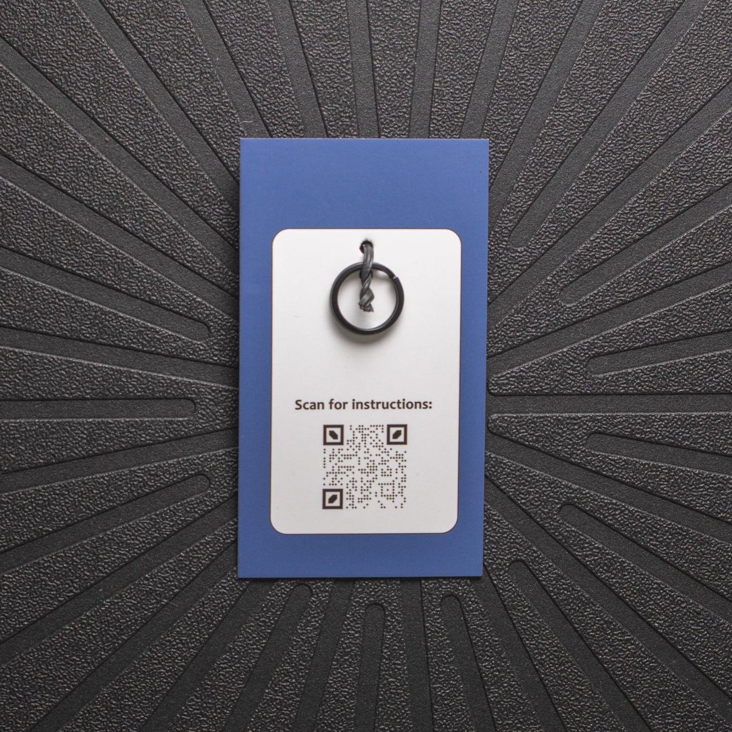 pinsnickety braid and bridle charm back showing split ring