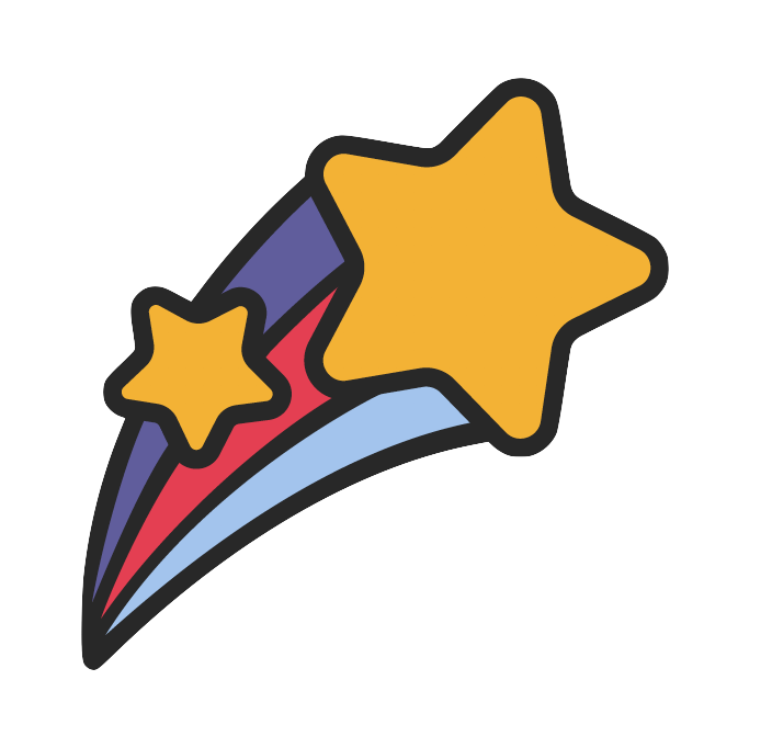 Pinsnickety shooting star