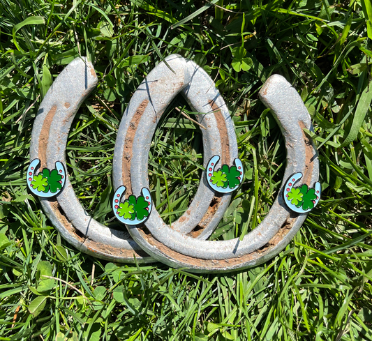 You're in Luck for Indoors: We've just released Horseshoe Horse Show Pins