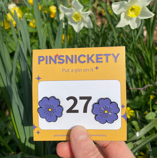 Spring Has Sprung With Our Purple Poppy Pins!