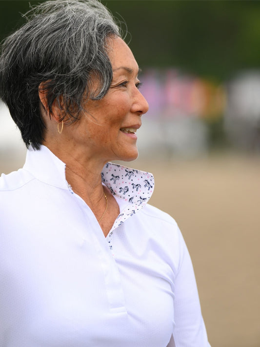 Unicorns Ladies Talent Yarn Straight Collar Long Sleeve Show Shirt