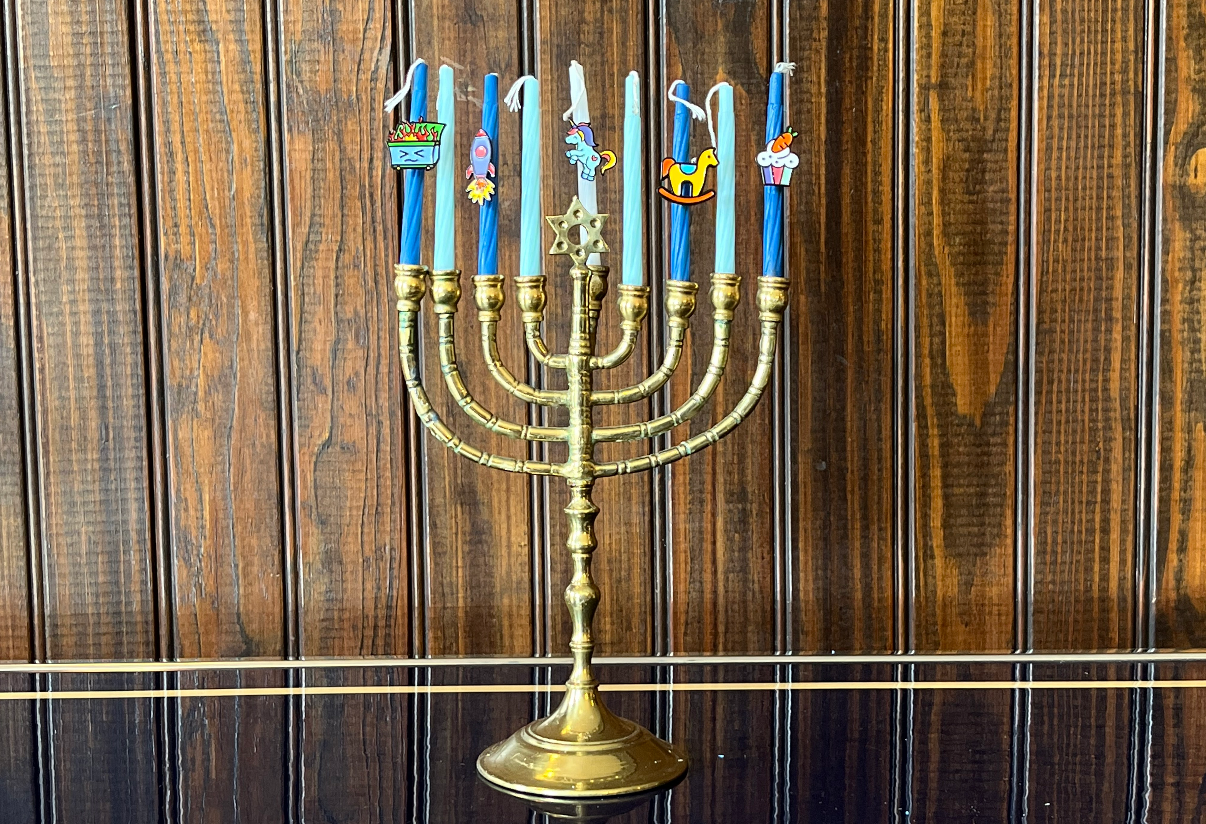 pinsnickety horse show number pins in the candles of a menorah