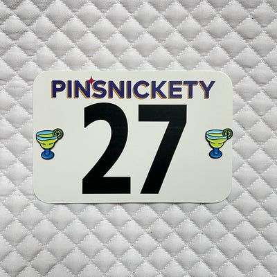 pinsnickety margarita horse show number pins on a saddle pad