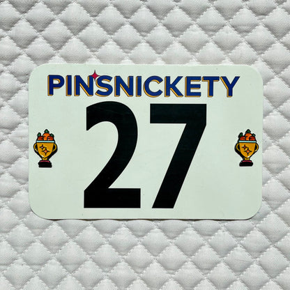 pinsnickety trophy horse show number pins on a saddle pad
