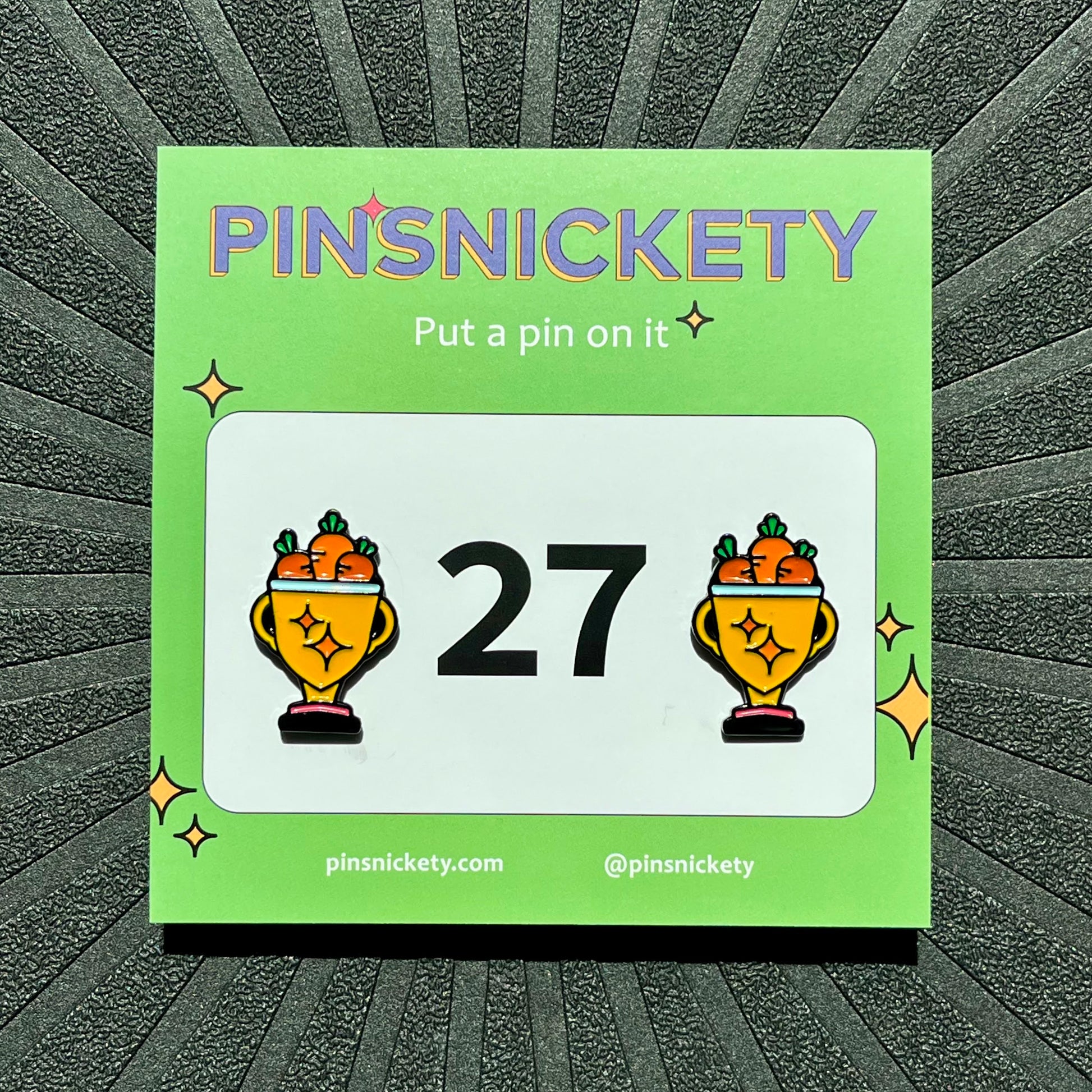pinsnickety trophy horse show number pins on a black background