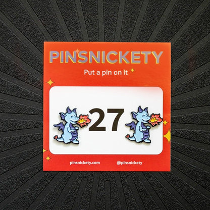 pinsnickety dragon horse show number pins on their product packaging card